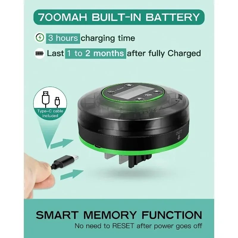 Newest Automatic Fish Feeder for Aquarium Food Dispenser with Timer Rechargeable Timer Feeder with LCD Display Accessory