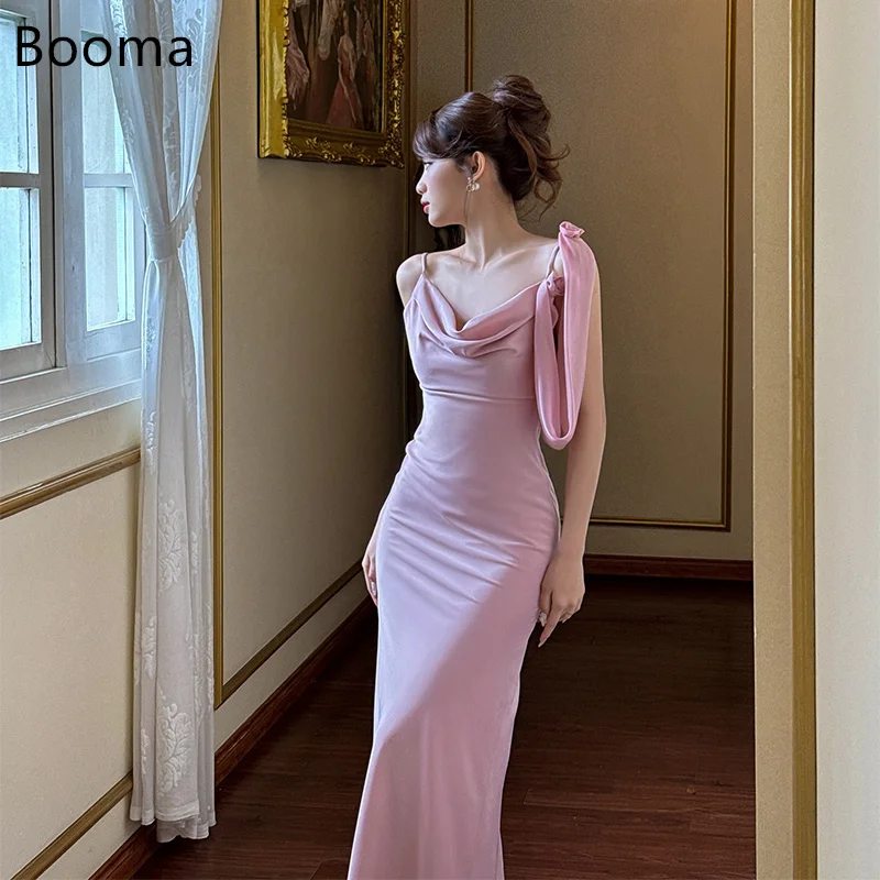 

Booma Elegant Mermaid Evening Dresses Spaghetti Strap Formal Party Gowns for Women Sleeveless Prom Gown Customize 2025