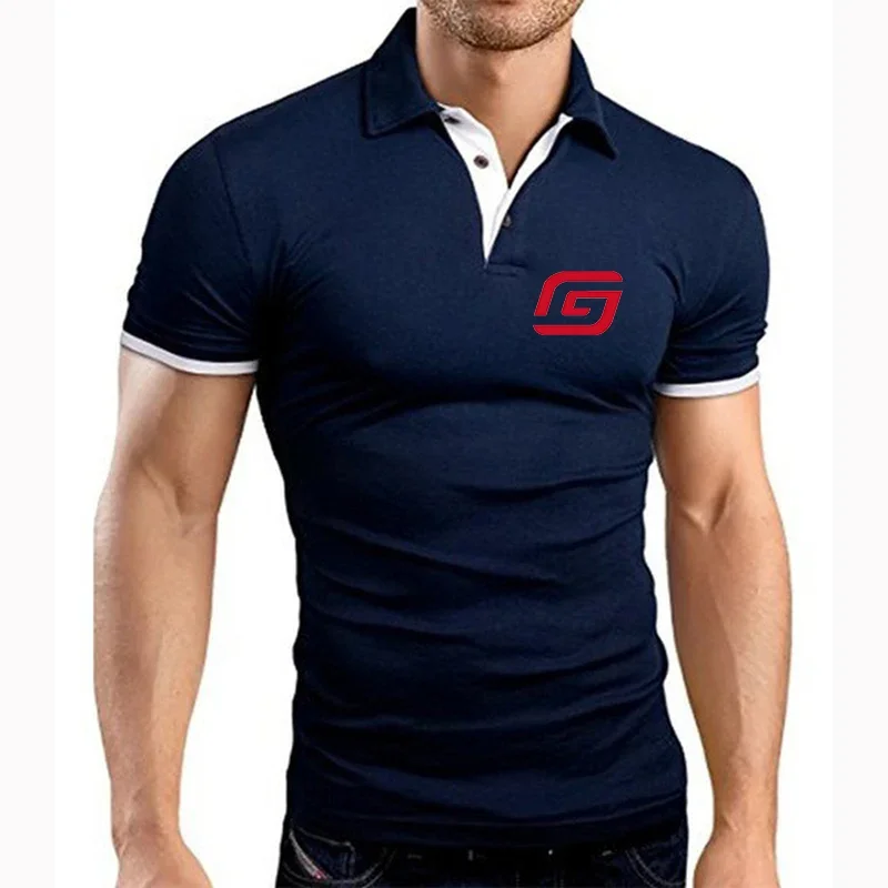 2024 Motorcycles GasGas Popular Solid Color Comfortable Polo Shirt Summer Mens Lapel Collar Breathable Quick Drying Short Sleeve