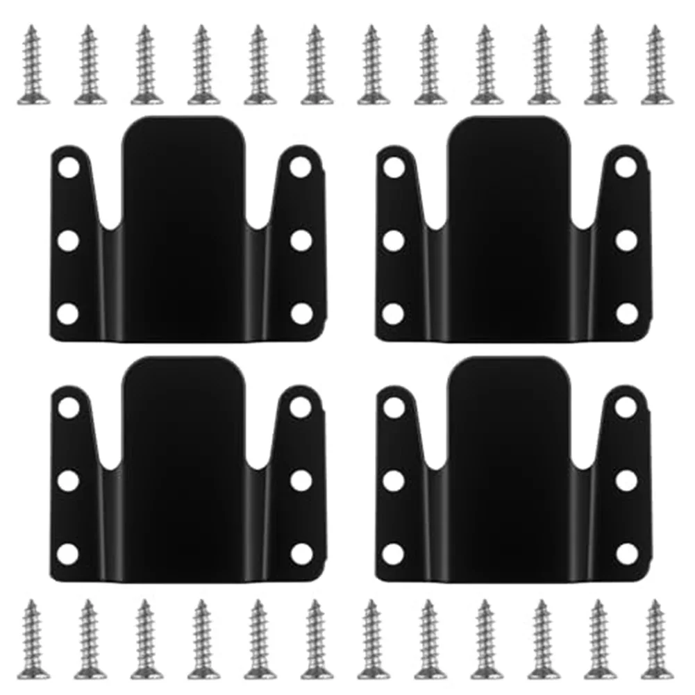 For Modular Furniture Black Sofa Connector Furniture Bracket Easy Installation Prevents Shifting For Sectional Sofas