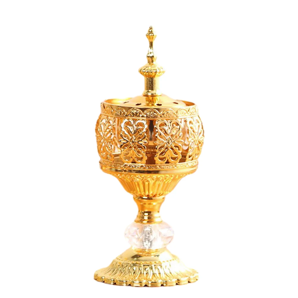 1pcs Vintage Metal Decorative Arabian Bakhoor Incense Burner Mabkhara Censer Candle Holder Aromatherapy Fragrance