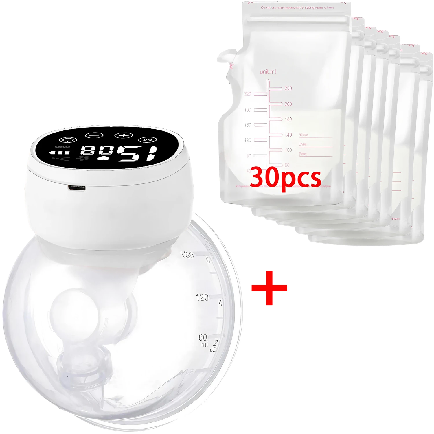 Elektryczny, przenośny, noszony na ciele laktator F1, bez użycia rąk, z regulacją poziomów ssania, komfortowy, automatyczny laktator.