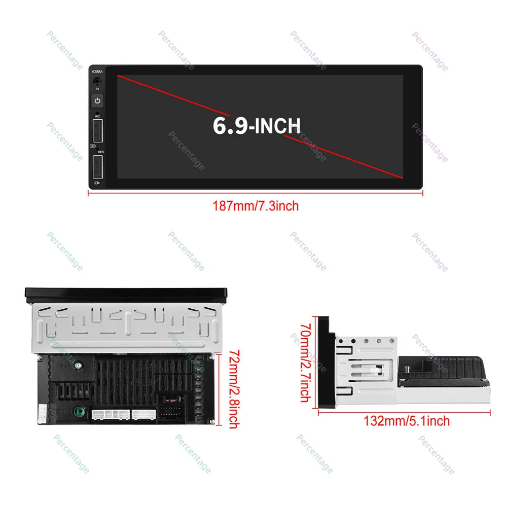 Radio Multimedia con GPS para coche, unidad principal estéreo con Carplay, Android, 1 Din, para Citroen Dispatch Peugeot Expert 2007 - 2016