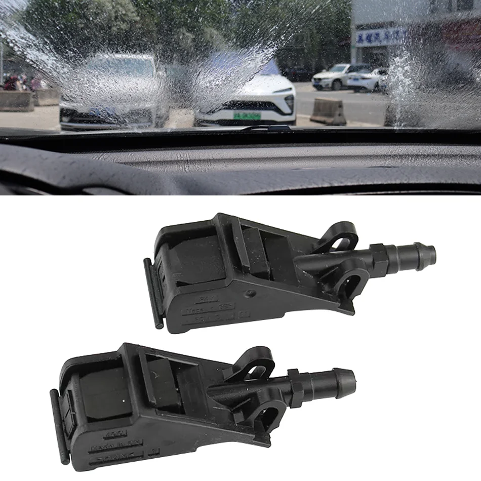 6RD955985 Front Windshield Washer Wiper Nozzle Sprinkler 2Pcs For Passat B5 Golf 4 MK4 Bora Polo Beetle Seat CORDOBA 6E0955985B