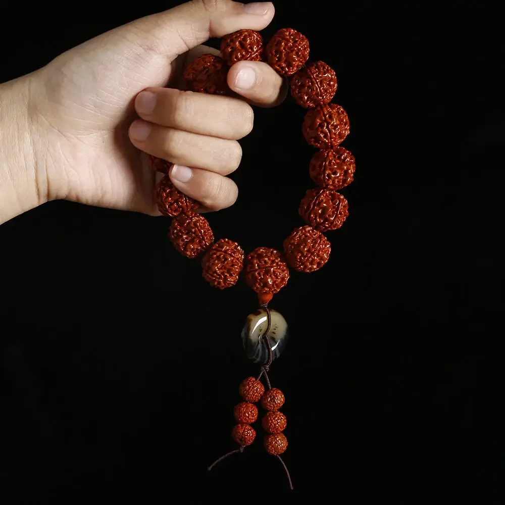 Bodhi Bracelet Prayer Beads Men's Pure Natural Authentic Pulp Nibool King Kong Handheld Bodhi Buddhist Buddha Beads