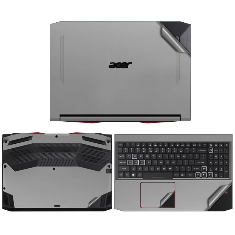 Solid Laptop Skins for Acer Nitro 16 AN16-41 51 AN515-44 45 46 47 55 56 57 58 Vinyl Stickers AN517-52 54 41 Full Film