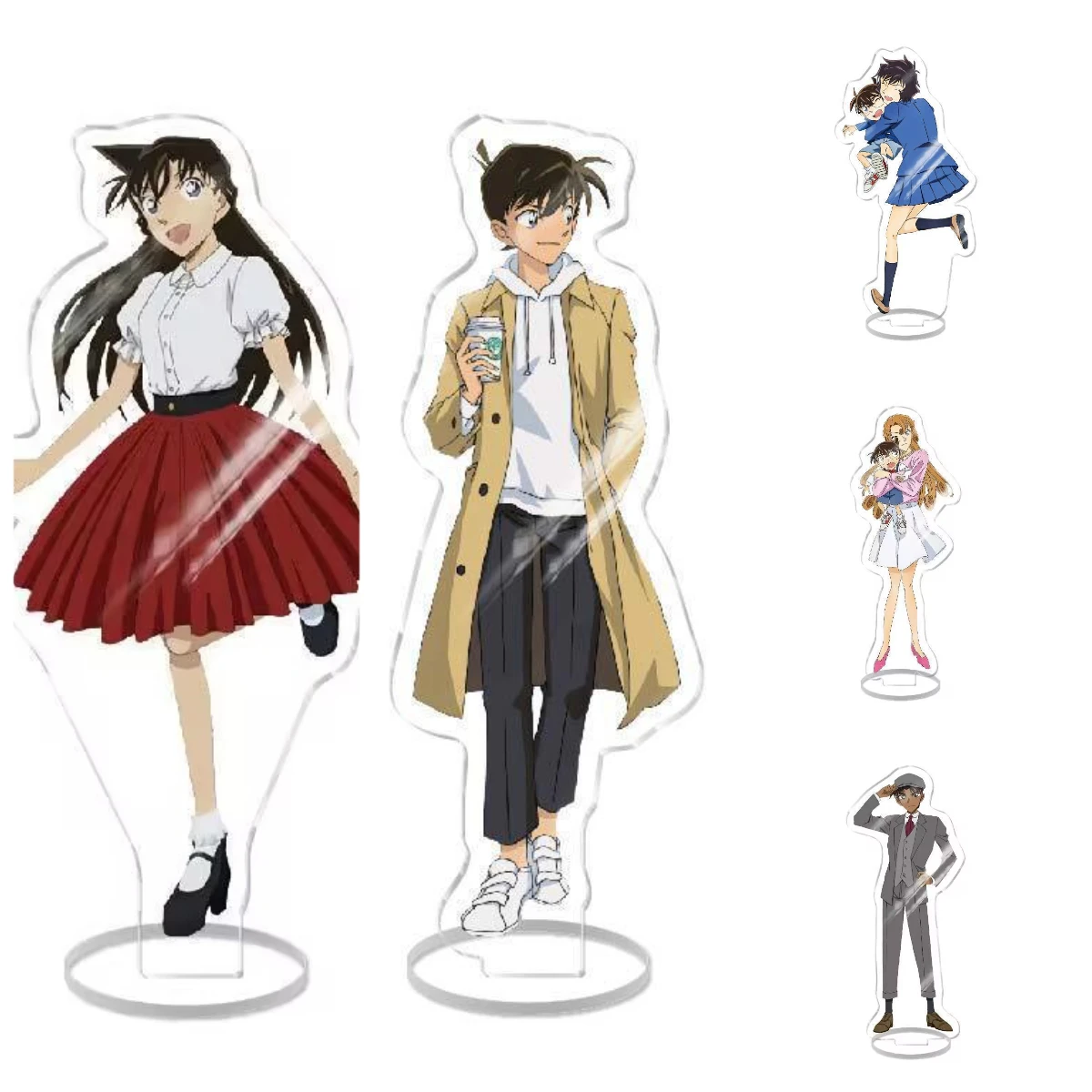 

Товары «Детектив Конан»: «Куду Шиничи, Кайто Малыш, Мрири Ран», акриловая аниме-стойка.