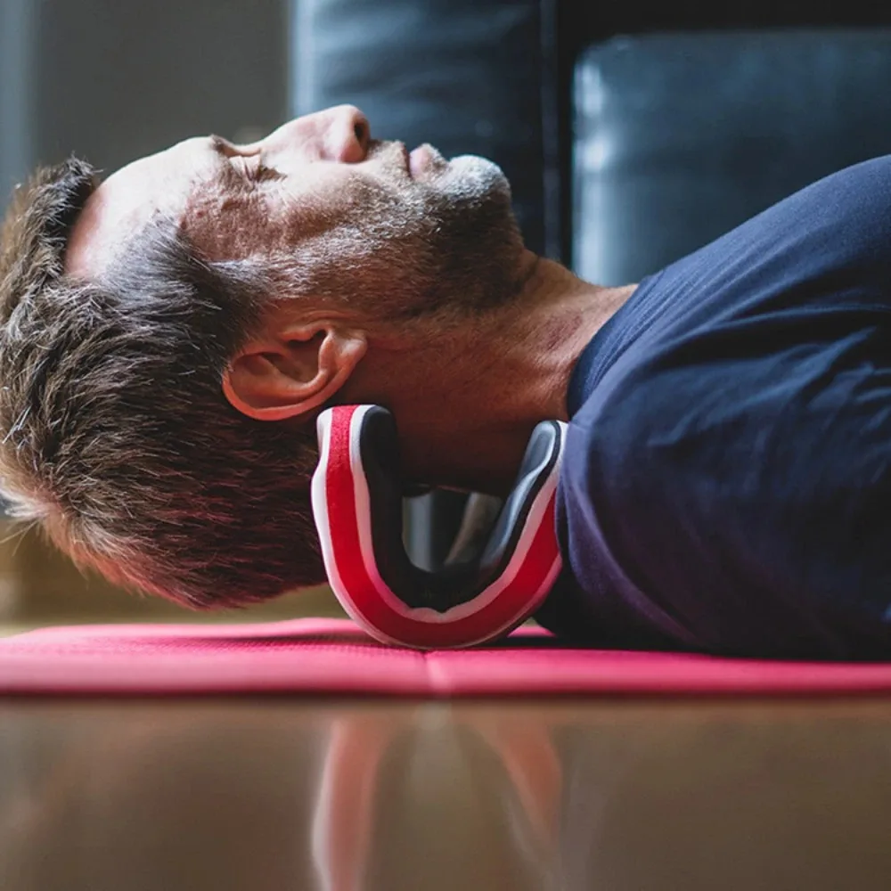 Almohada Cervical de tracción para el cuello, relajante de hombros y columna Cervical portátil, ortesis de estiramiento, nuevo diseño