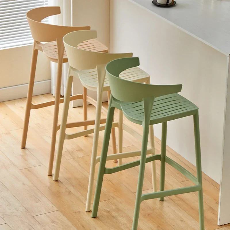

Design Restaurant Bar Stool Makeup Designer Designer Living Room Plastic Balcony Dining Chairs Ergonomic Chaise Trendy Furniture