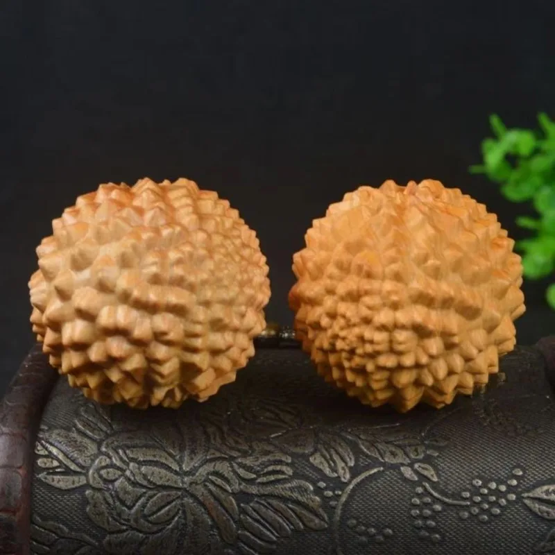 1pcs Massage Relax Muscle Durian Thorn Wood Health Ball Hand Fitness Stimulating Acupoints Foot Body Massage Healthcare Ball