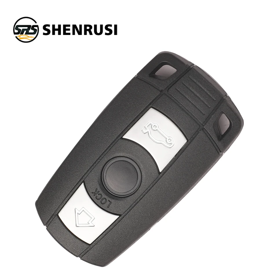 

SHENRUSI Remote 3 Buttons Car Key Shell Case Smart Blade Fob Case Cover For BMW 1 3 5 6 Series E90 E91 E92 E60