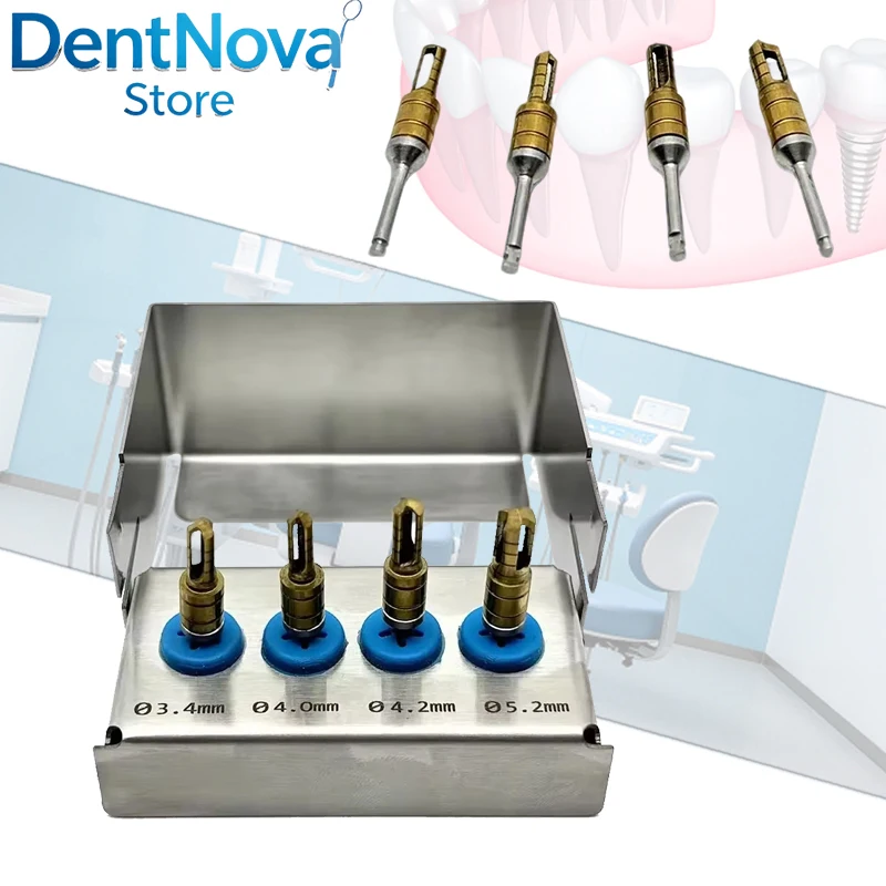 Dental Bone Collector Safety Bone Crusher Drill for Bone Graft Harvesting Kit Dental Implant