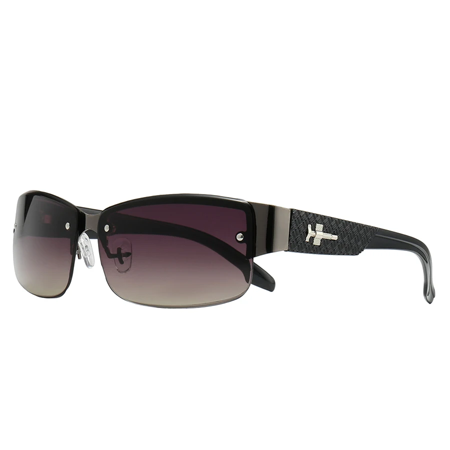 Modische Vintage Farbverlauf Sonnenbrille für Männer und Frauen zum Laufen, Bergsteigen, Angeln, MTB-Brille, Outdoor-Sport Schutzbrille