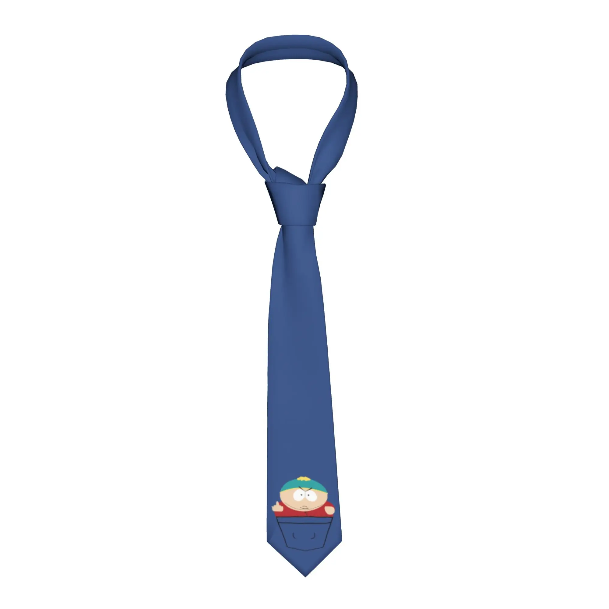 

Галстук South Parked Eric Cartman, унисекс, 8 см, с бирками, мужской повседневный узкий галстук, реквизит для косплея