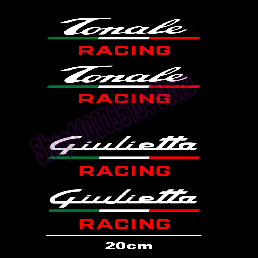 2x Car window Sticker For Alfa Romeo Racing Mito 147 156 159 166 Giulietta Spider Giulia Stelvio Tonale Brera