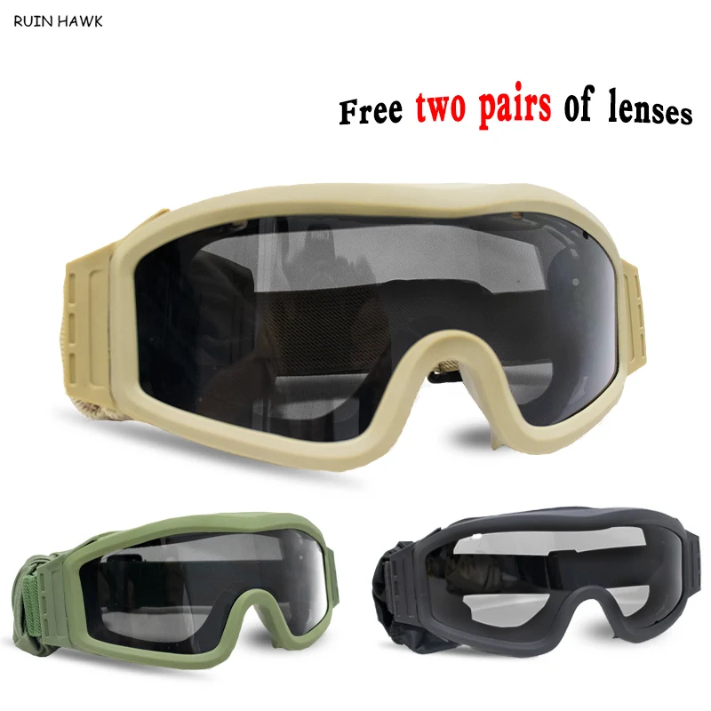 

Men's outdoor sports cycling UV resistant sunglasses CS game tactics hunting shock resistant sports neutral goggles