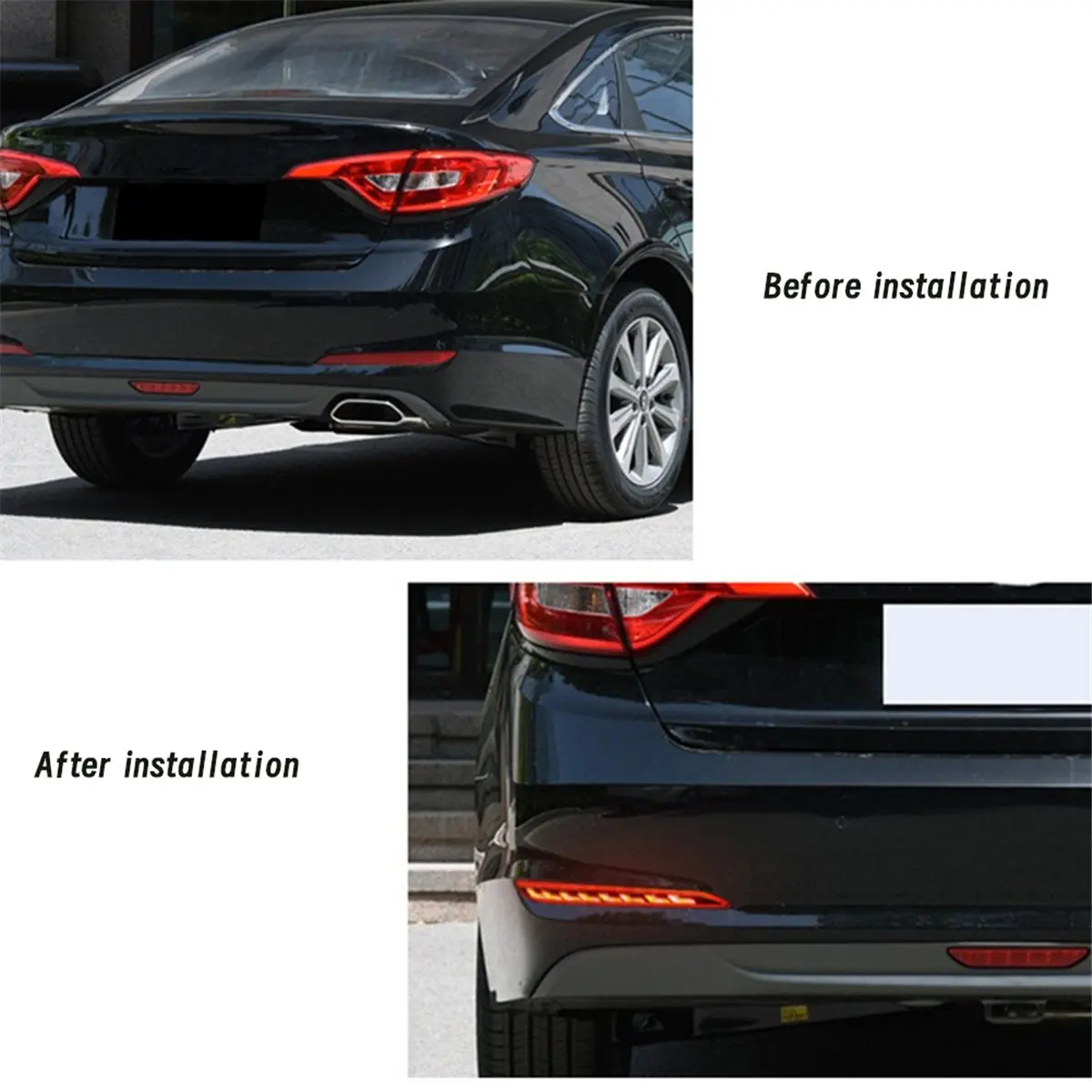 #26O (Red)Car Rear Bumper Light LED Dynamic Turn Signal Lights for Hyundai,Automotive Parts & Accessories