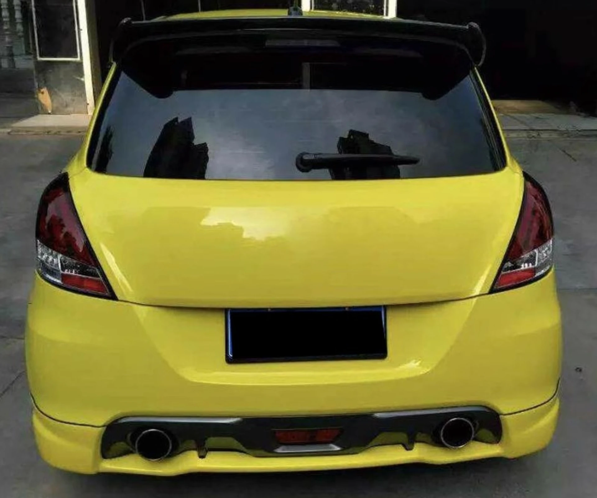 Front Rear Lip Side Skirt Carbon Fiber Resin Engine Cover for Suzuki Swift ZC32S Grille Tail Wing Convert Kit Car Accessories