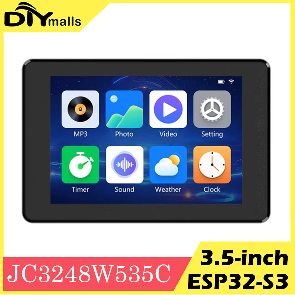 Spca*:・'°☆品 ESP32-S3静電容量式タッチディスプレイ,jc3248w535c,ips,tft,8m,psram