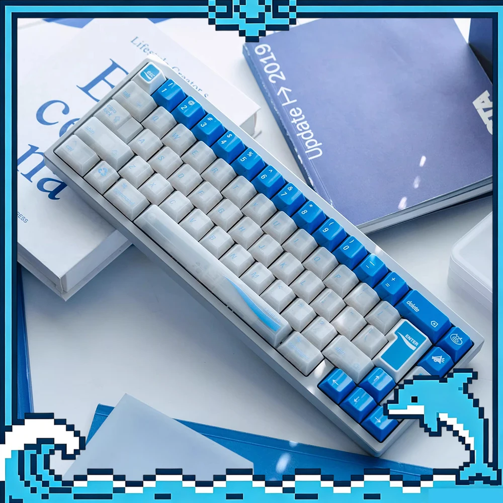 

LeleLab KamakuraAoi PC Keycaps Fog Permeable Keycap Original Factory Personalized Keyboard Keycaps Customized PC Gifts