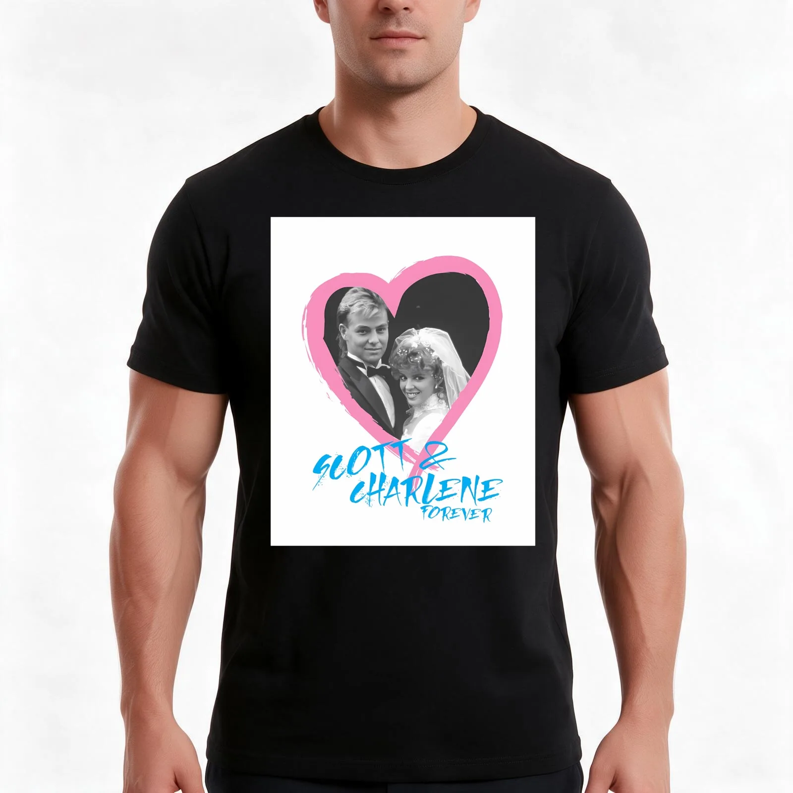 Sc.ott and Ch.arlene Forever T-Shirt Summer Casual Cotton Tee Oversized Streetwear Tops Vintage Graphic Print 100% Cotton