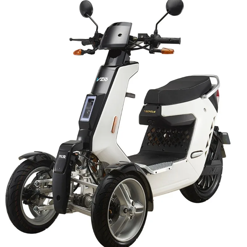 Super cool electric 3-wheel 72V 2000W motorcycle, front 2-wheel box scooter