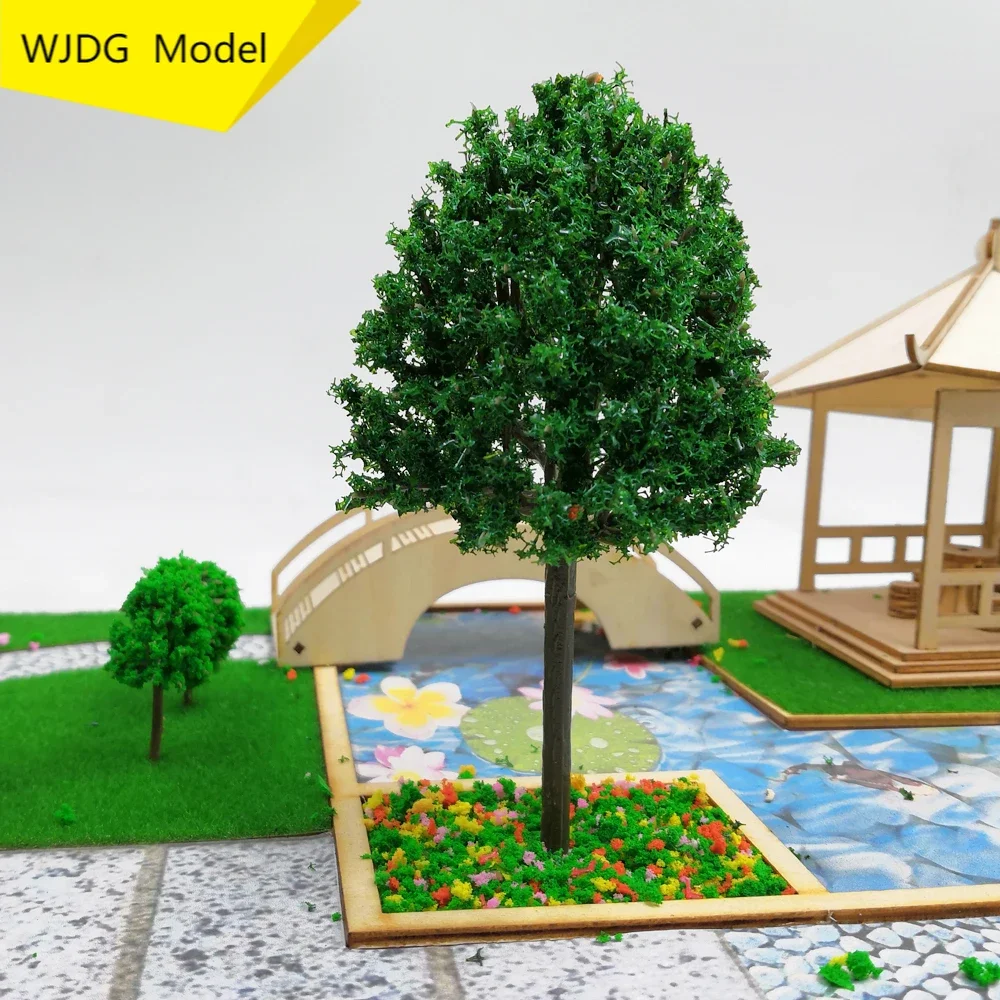 5pcs WJDG Model 10cm Ho Scale Plastic Miniature Model Trees For Building Trains Railroad Layout Scenery Landscape Accessories