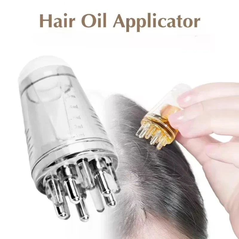 1pcs 6ML Scalp Applicator Liquid Comb Essential Oil Liquid Guiding Massager Mini Massage Comb Anti Hair Loss Scalp Care Tools