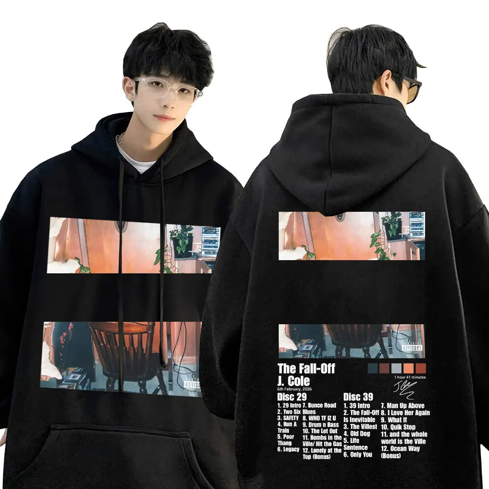 

Rapper J Cole The Fall Off Album Graphic Hoodie Men Women Hip Hop Fashion Trend Sweatshirt Unisex Casual Oversized Streetwear