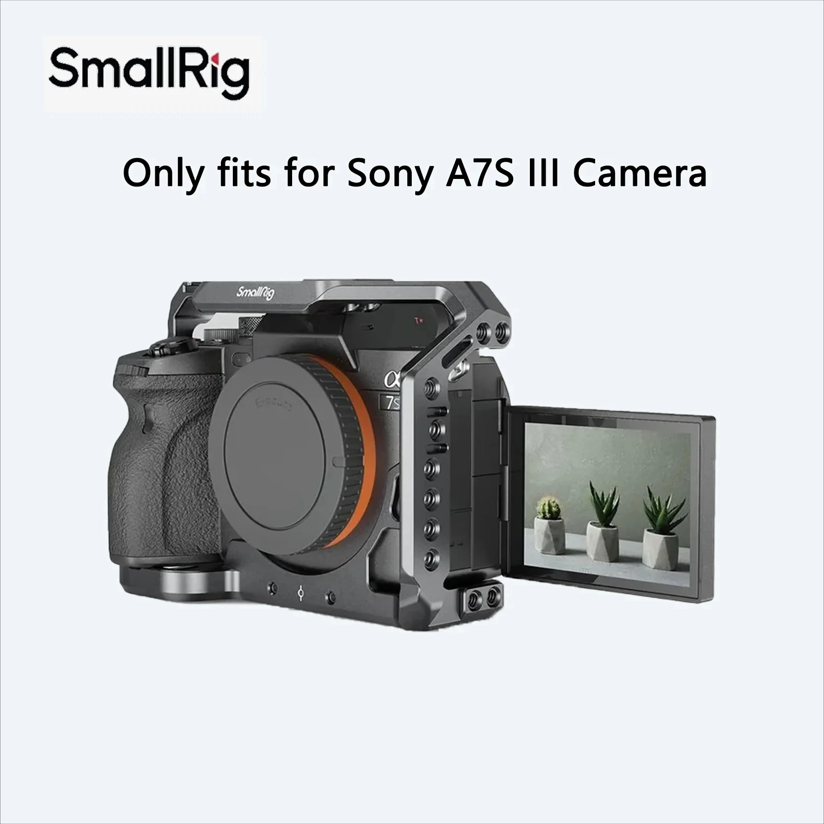 smallrig-2999-gabbia-per-fotocamera-dedicata-per-sony-a7s3-accessorio-per-fotografia-e-videografia-dslr-telaio-di-espansione-a7s-iii