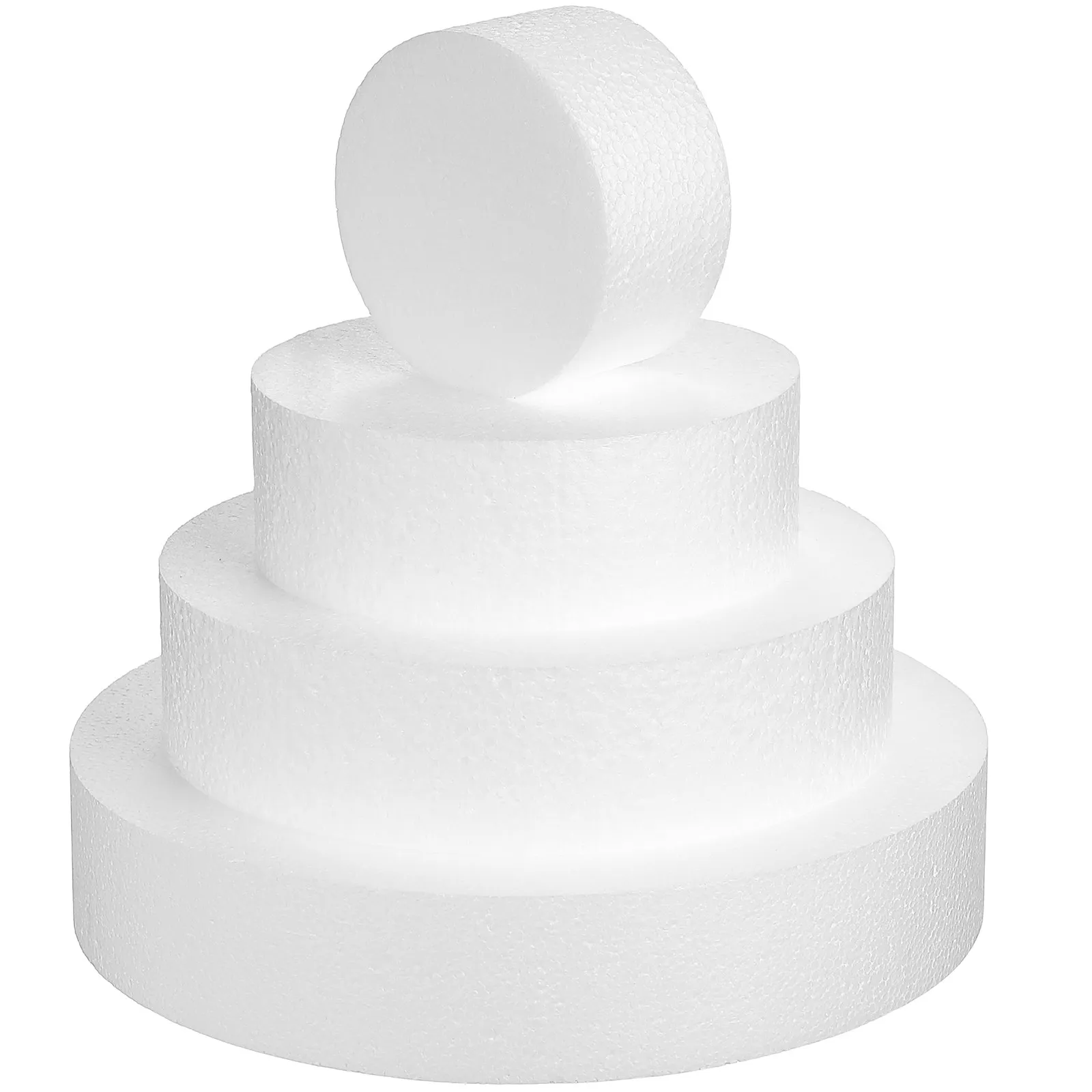 4Pcs Foam Cake Dummy Lightweight Bakery Fake Cake Practice Decorating Display Prop Baking Practicing Tool Party Decor — купить у AliExpress WW