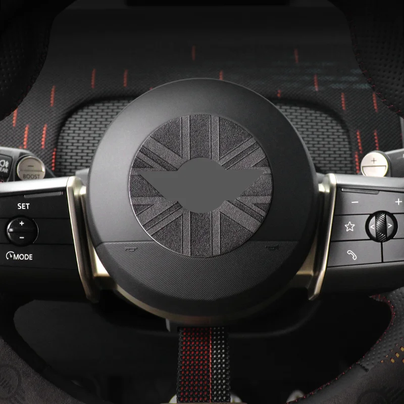 Car Steering Wheel Sticker For MINI Cooper F56 F55 F54 F60 R56 R60 U25 J01 F65 F66 PU Leather Stickers Interior Car Accessories