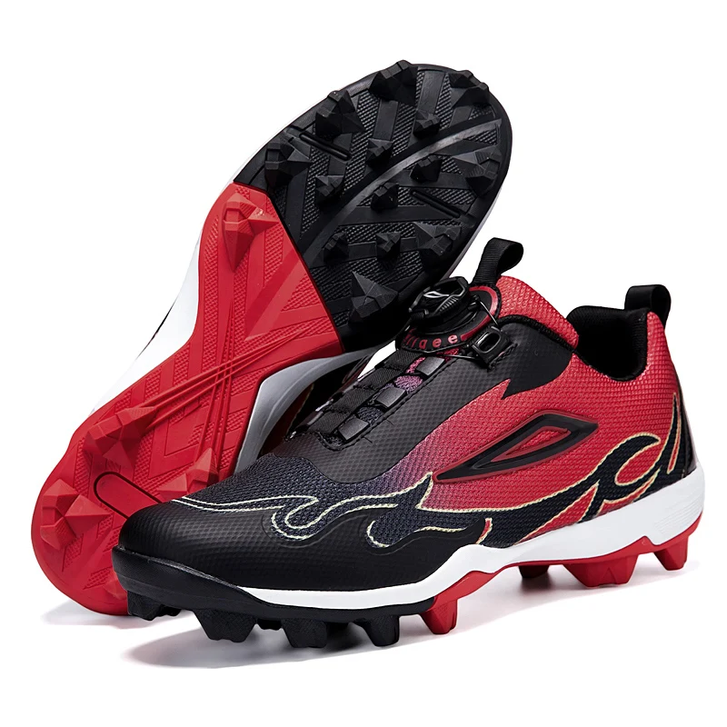 

Men's Leather Professional Baseball Cleats High Performance Outdoor Gym Training Softball Sneakers for Athlete