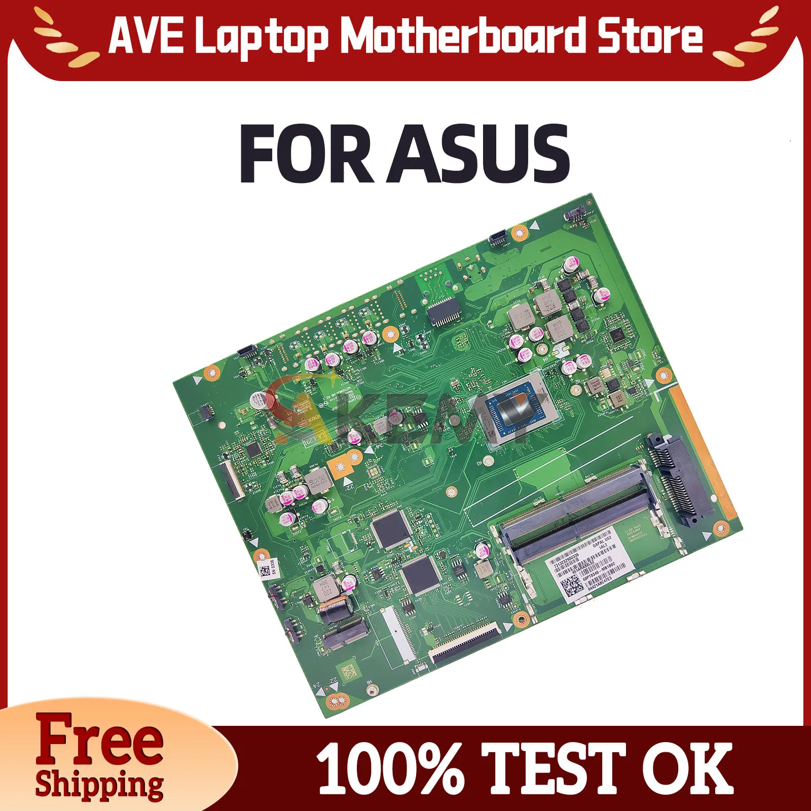 

M3700WUA Motherboard For ASUS All-in-One M3700W LA-L291P Laptop Mainboard R3-5300U R5-5500U R7-5700U Fully Tested
