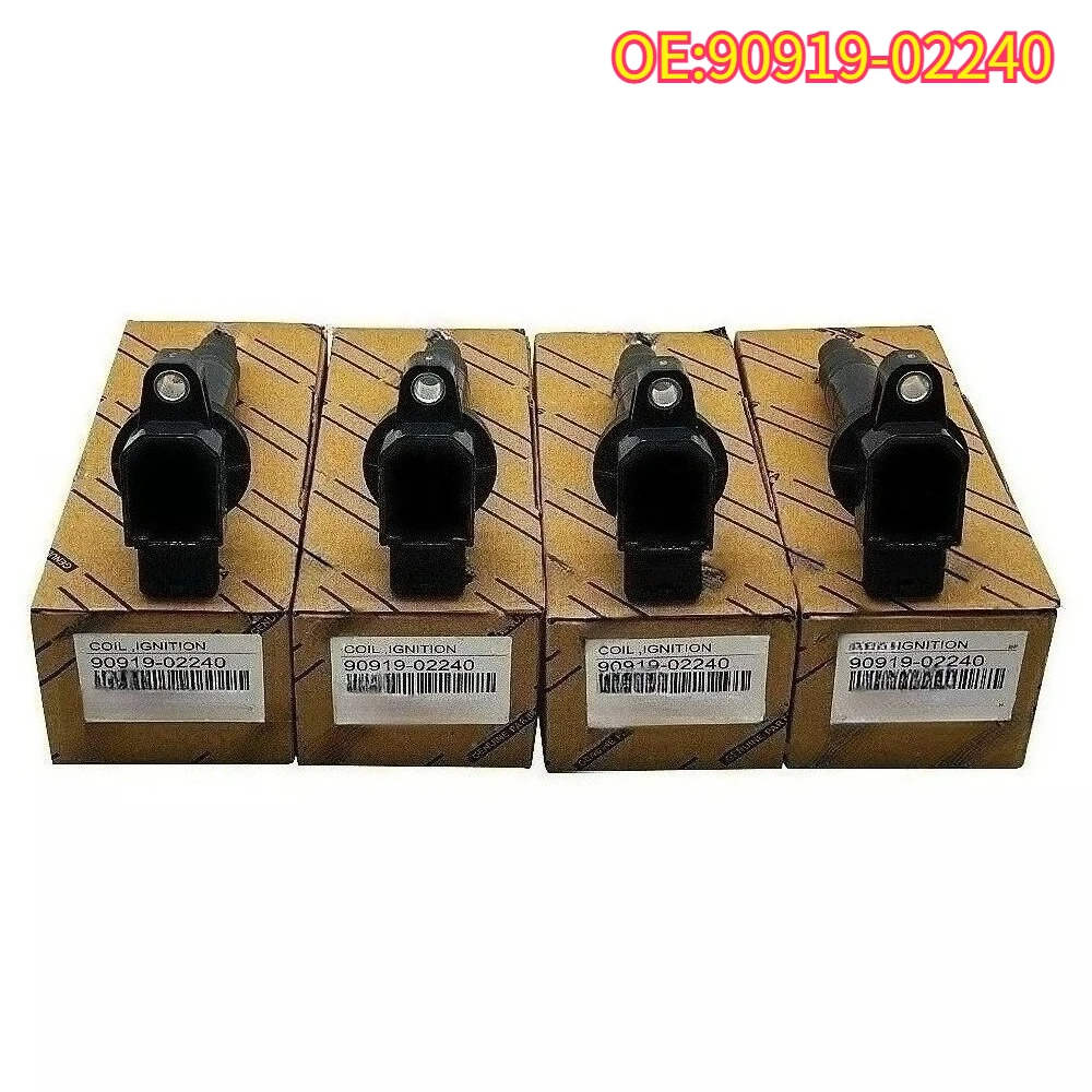 

High quality New For 1/4PCS 90919-02240 X Ignition coil Fit Toyota Scion ECHO PRIUS YARIS 1.5L1.3L 1NZFE 2NZFE