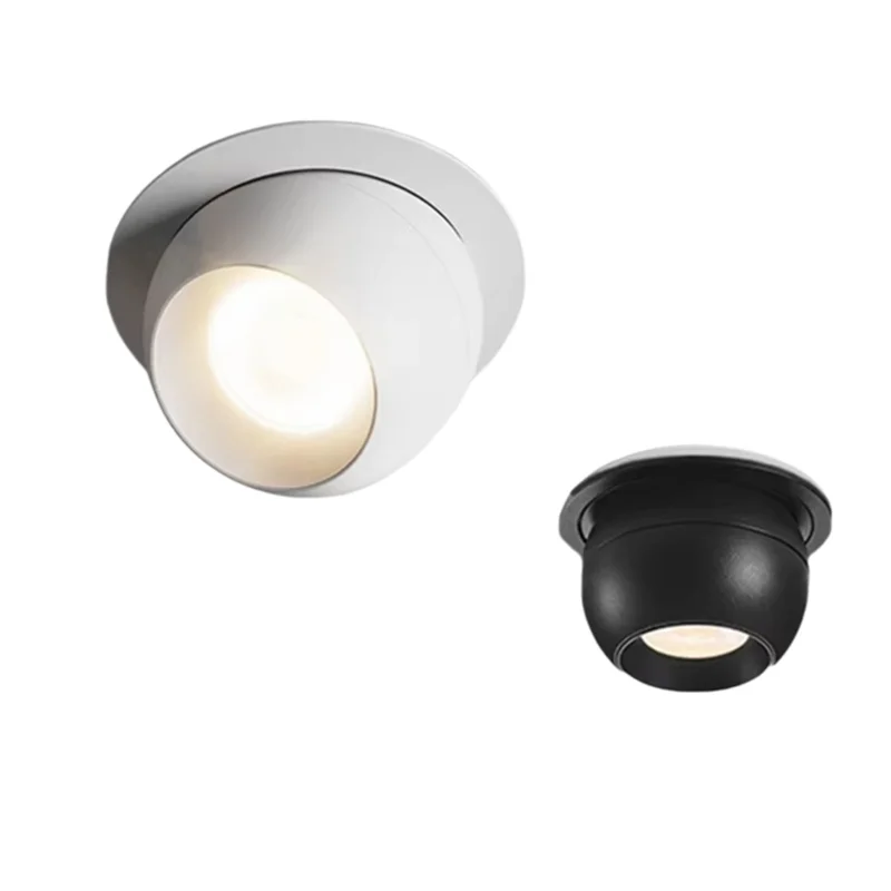 【Hot Selling】Embedded Rotating LED Downlights Anti Glare COB Spot Lights Ceiling Lamp For Home Illumination