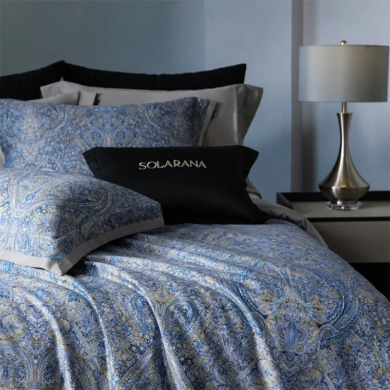 Svetanya Egyptian Cotton Ethnic Underwear Bedding Sets Print Bed Linens Pillowcase Sheet Duvet Cover