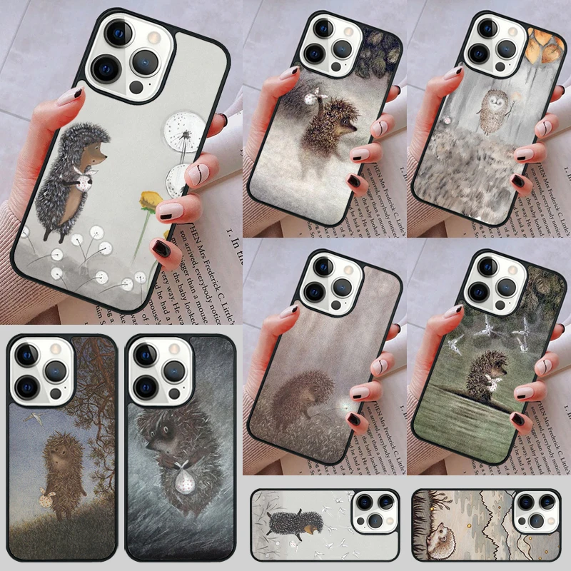 Hedgehog in the Fog Phone Case cover For iPhone 14 13 15 16 Pro Max Coque 12 11 Pro Max For Apple 8 PLUS 7 6S fundas