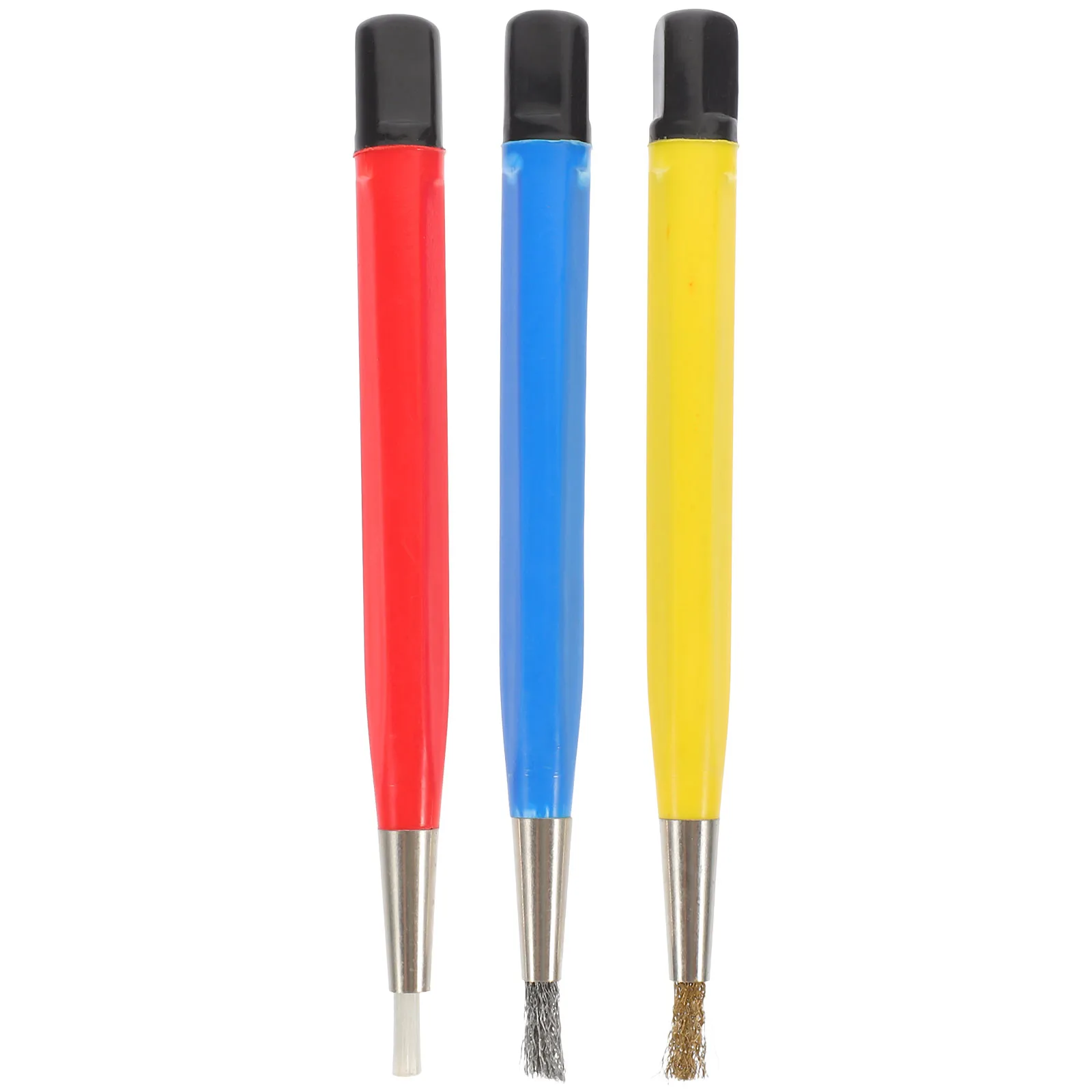 

3Pcs Copper Rust Pen Glass Fiber Pen for Watch Repair Professional Derusting Tool Lightweight Portable Random Color