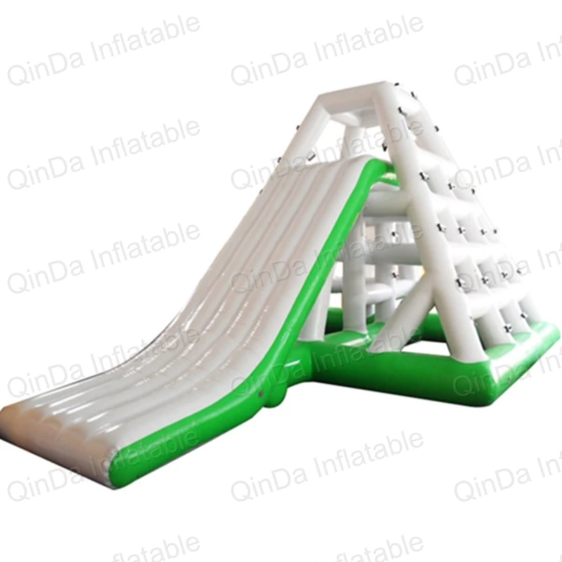 Inflatable Water Game Floating Slide Pool Climbing Slide