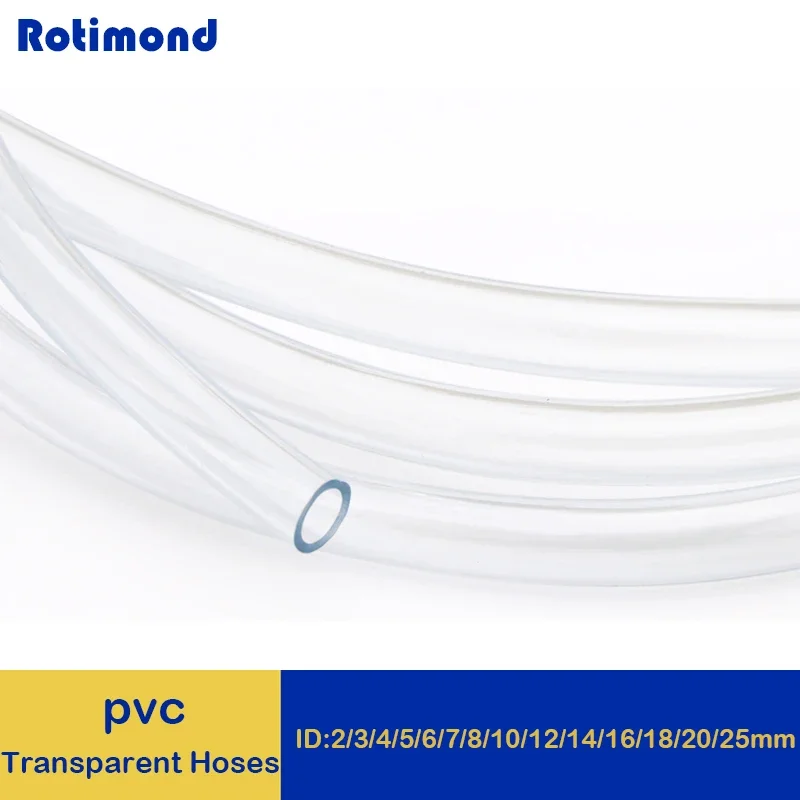 

PVC Hoses 1M/3M Transparent PVC Plastic Hoses High Quality Water Pump Tube 2 3 4 5 6 8 10 12 14 16 18 20 25mm Inner Diameter