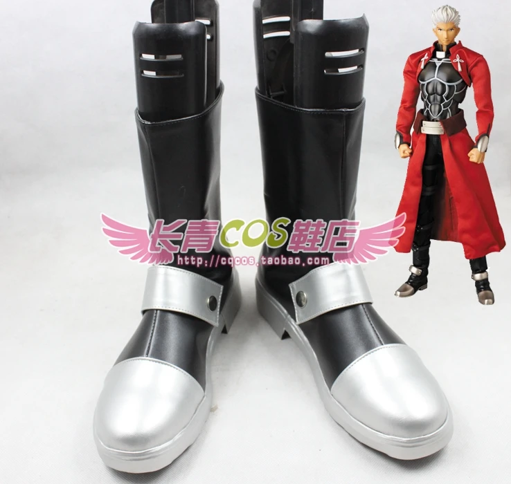 Fate/stay night Archer EMIYA Cosplay Costume Shoes Handmade Faux Leather Boots