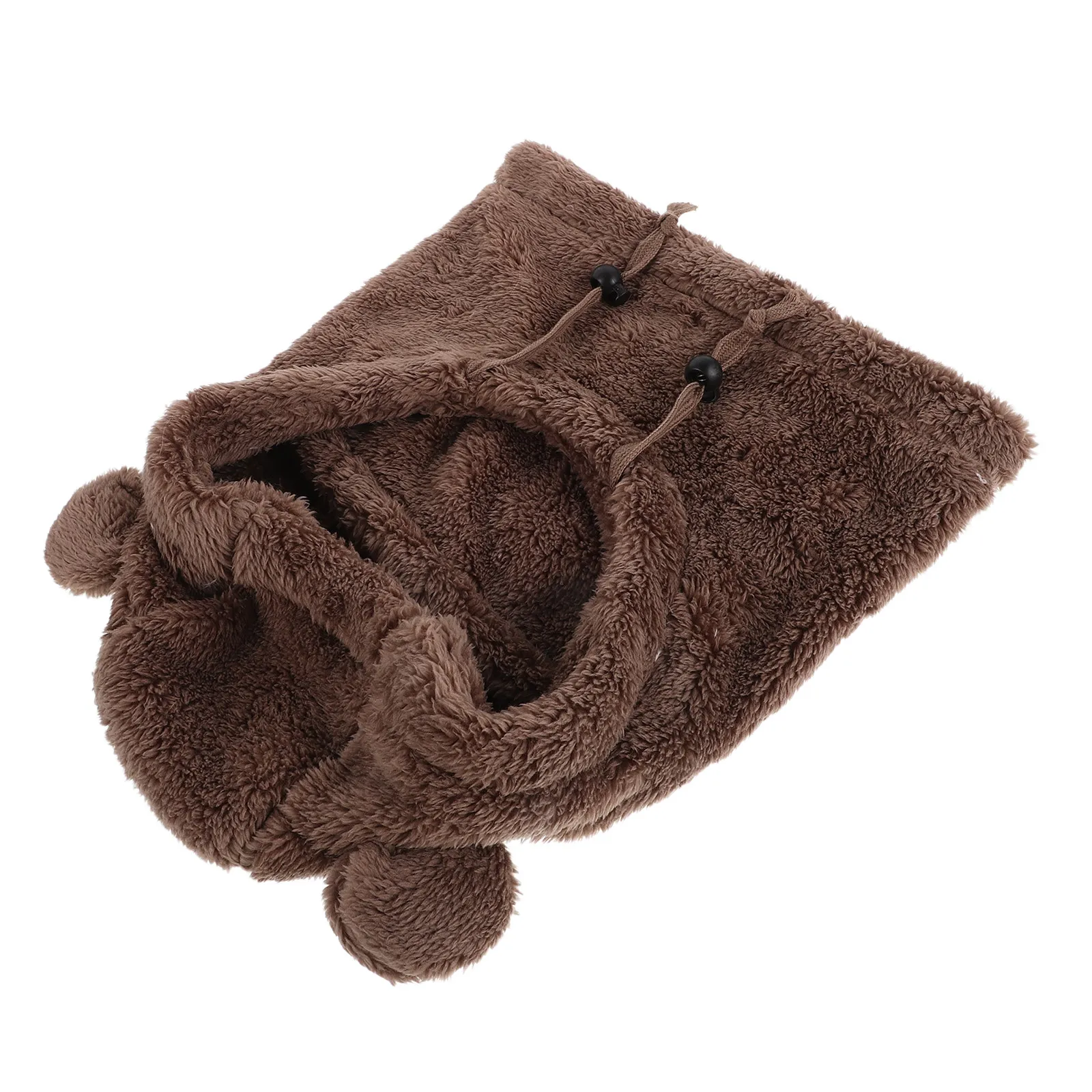 Girl Winter Hat Balaclava Neck Warmer Integrated Design Fleece Warm Kids Snow Accessories Soft Non Irritating Fabric Easy on Off