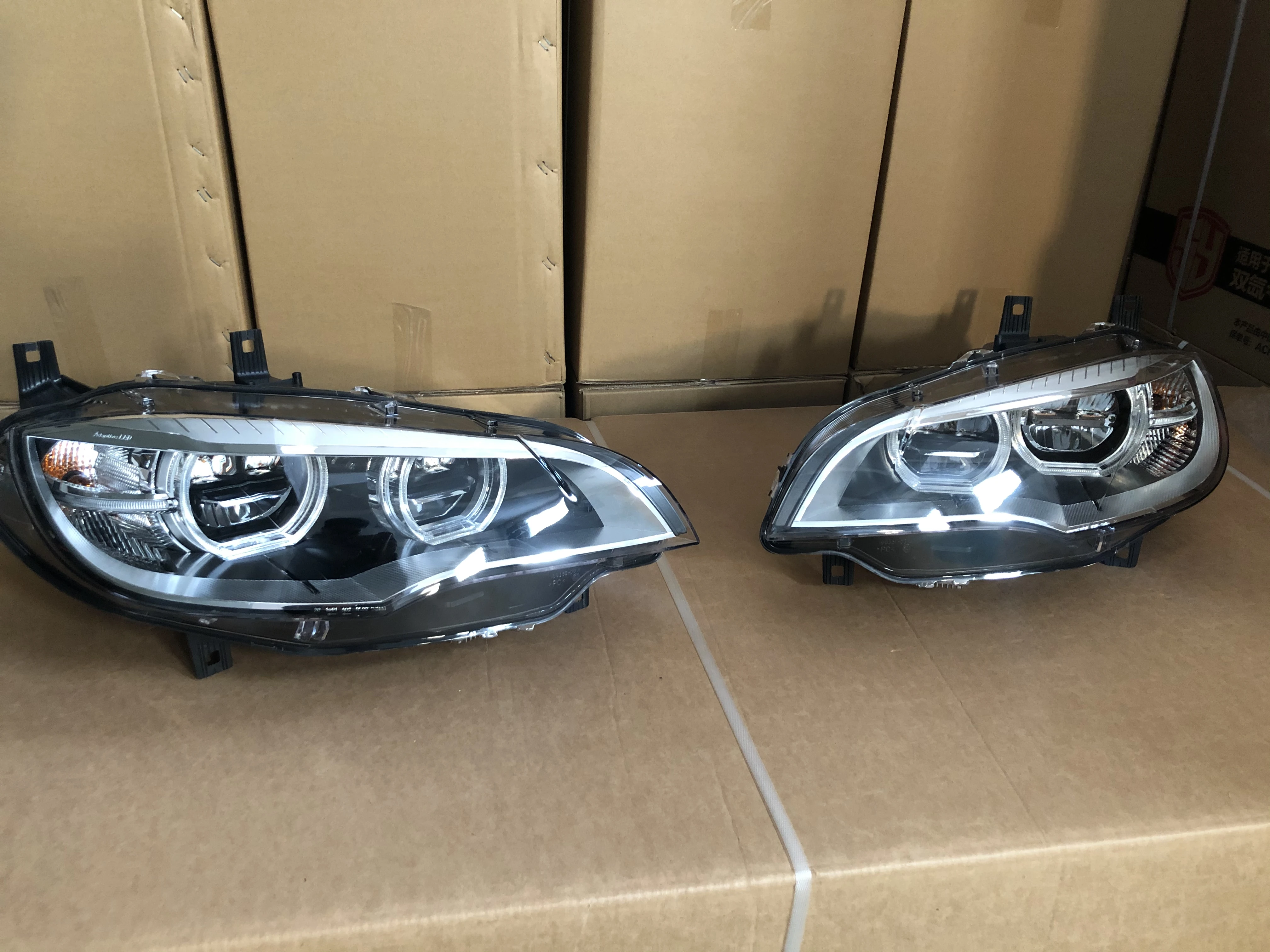 X6 Headlights for 08-14 X5 E70 E71 headlights modified upgrade new LED headlights daily running lights