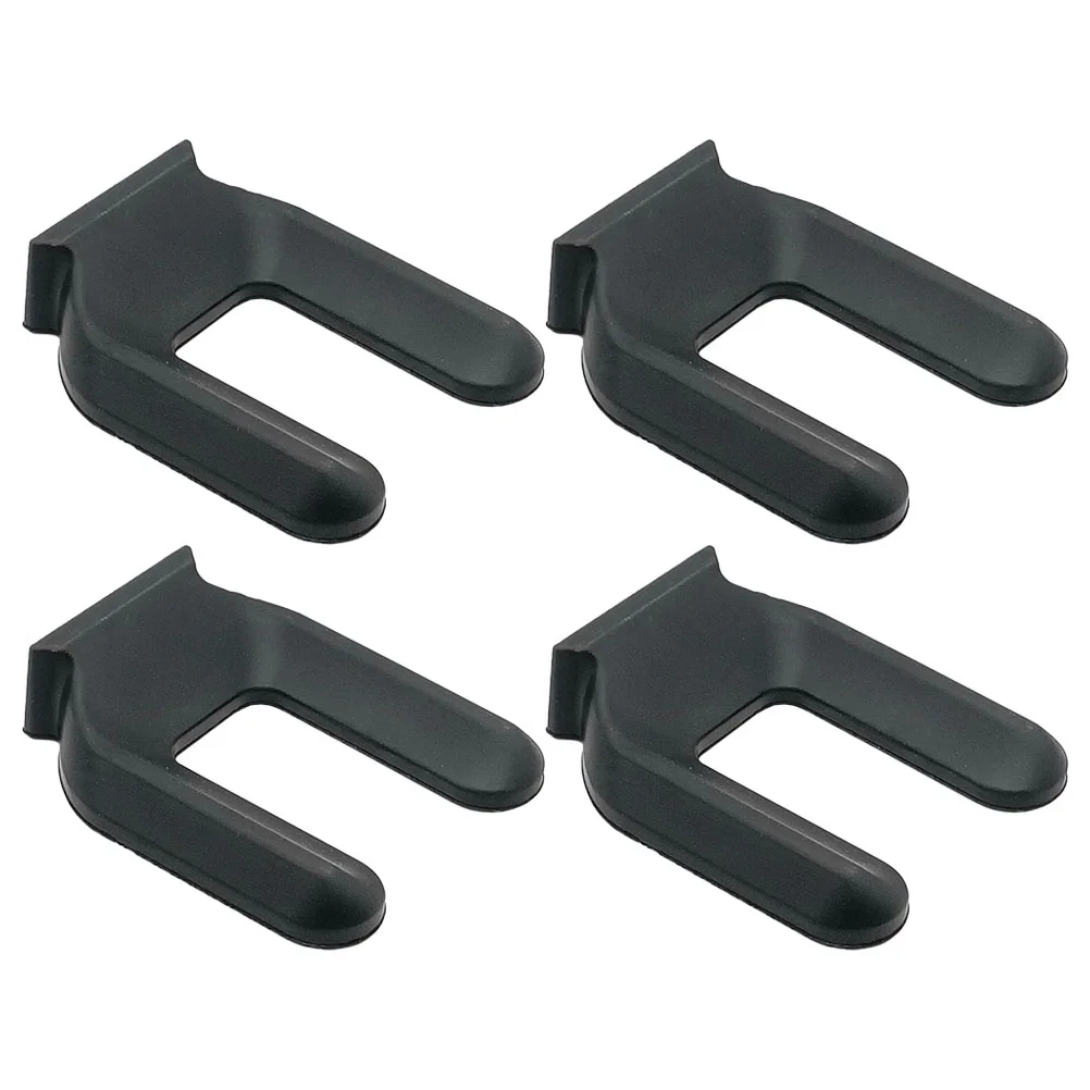 

4 Pcs Wheel Retainer Stop Anti-skid Pad Sliding Rubber Slot Furniture for Stopping Stopper Roller Wheels