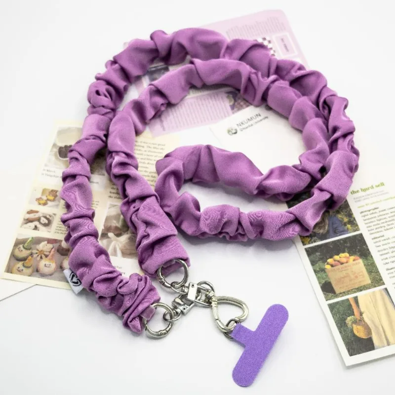 

Ремешок для мобильного телефона, длинный шелковый шарф через плечо с боковым плечевым ремнем на спине, ремешок для сумки