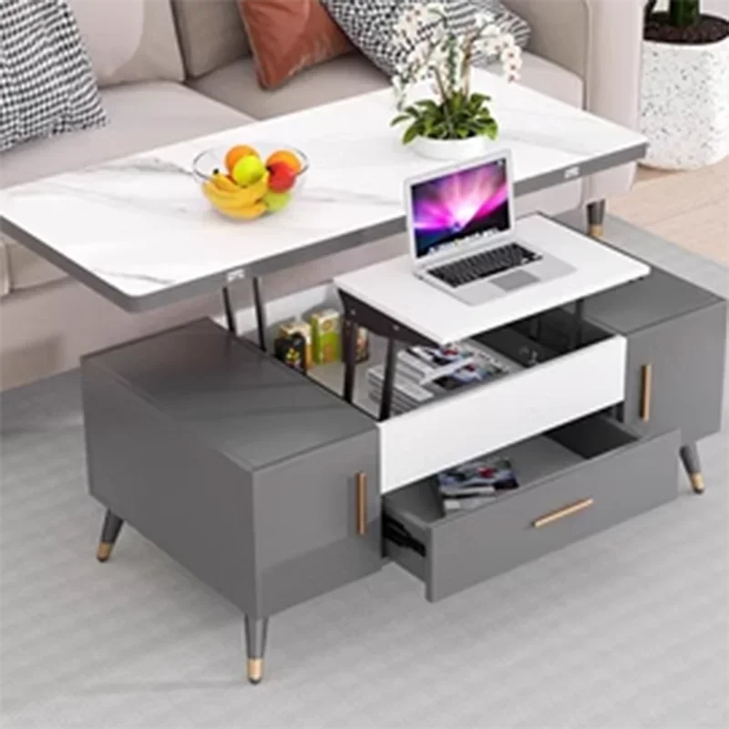 

Drawers Simple Design Coffee Table Modern Rectangle Glamour Floor Luxury Coffee Table Nordic Folding Mesa Auxiliar Furniture