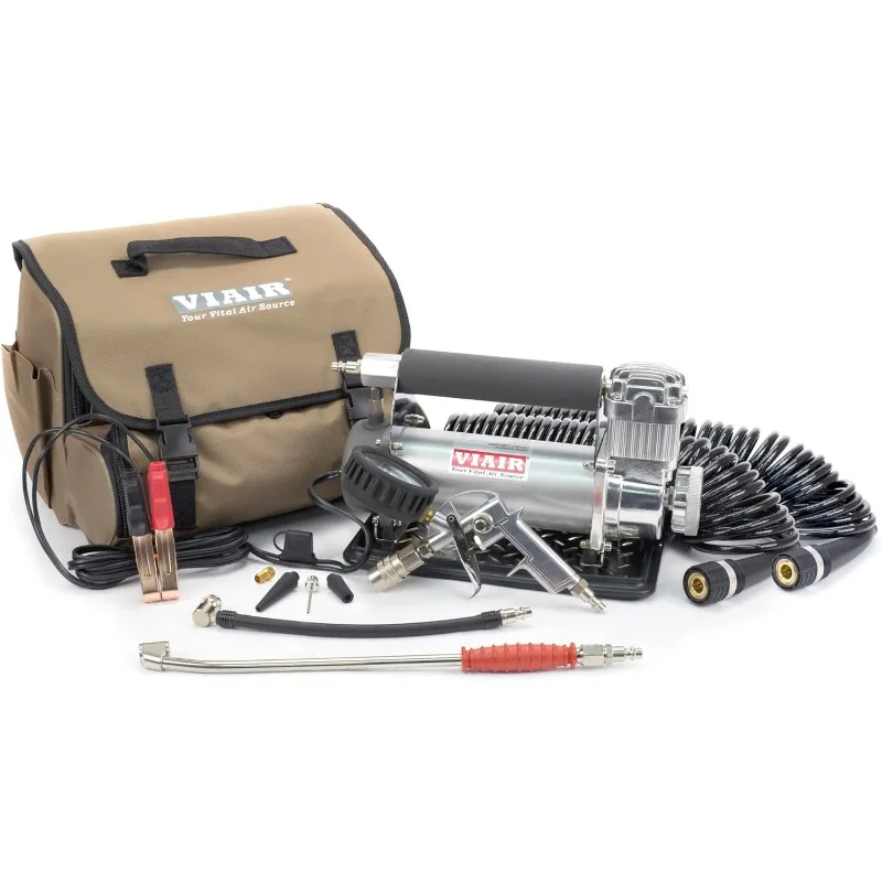 VIAIR 450P-RV Automatic Portable Air Compressor Kit - 150 PSI for RV, Truck, Jeep and SUV Tires - RV Accessories with 1.80 CFM