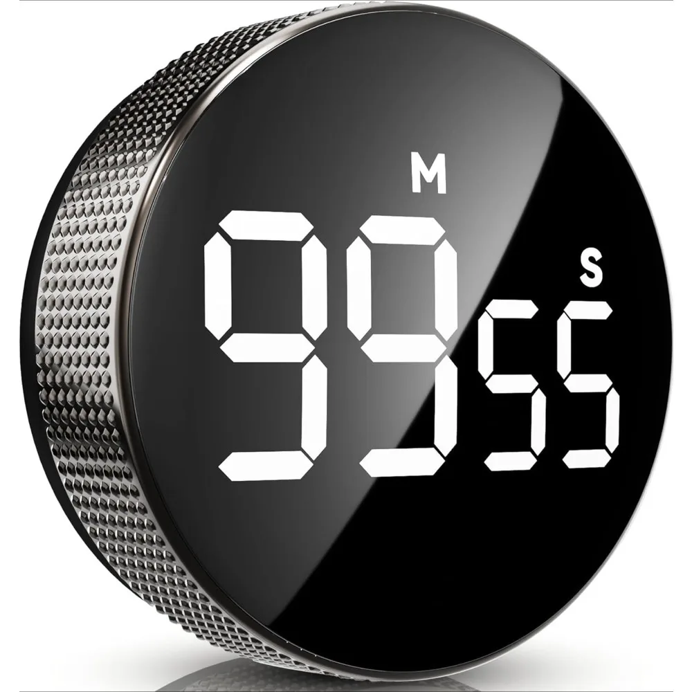 1 Piece Digital Timer Large LED Display Kitchen Reminder Visual Timer Magnetic Countdown Timer for Classroom Cooking Fitness