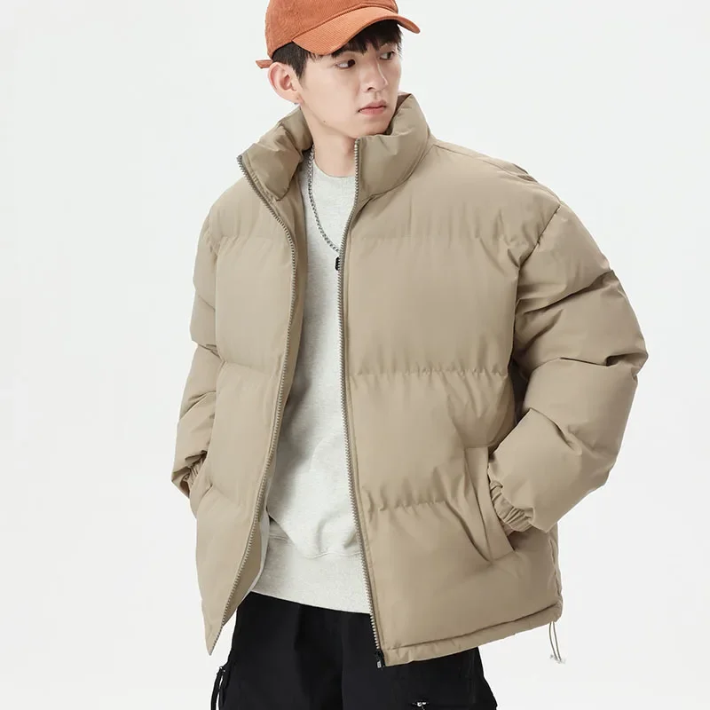 

Men's Winter 2023 New Retro Couple Loose Solid Color Thickened Cotton Clothes